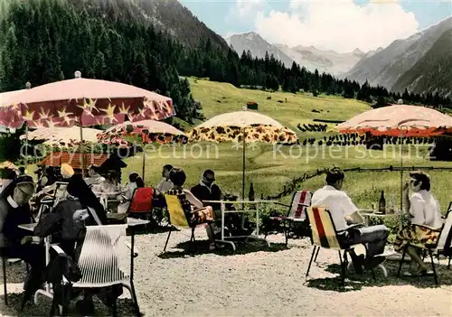 AK / Ansichtskarte Kroessbach Gasthof Pension Edelweiss Terrasse Alpenblick Kat. Neustift Stubaital Tirol