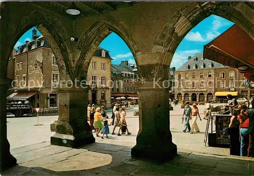 AK / Ansichtskarte Echternach Place du Marche a travers les Arcades du Denzelt 15 siecle Kat. Luxemburg