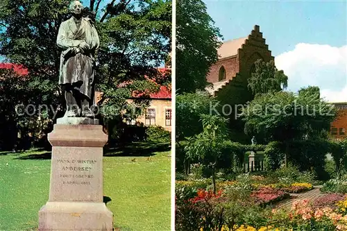 AK / Ansichtskarte Odense Andersen Denkmal Statue Garten Kat. Odense