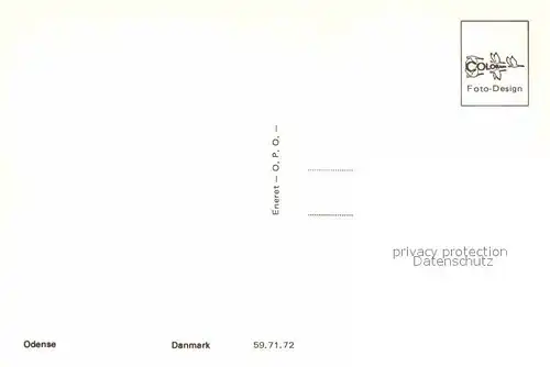 AK / Ansichtskarte Odense Andersen Denkmal Statue Garten Kat. Odense