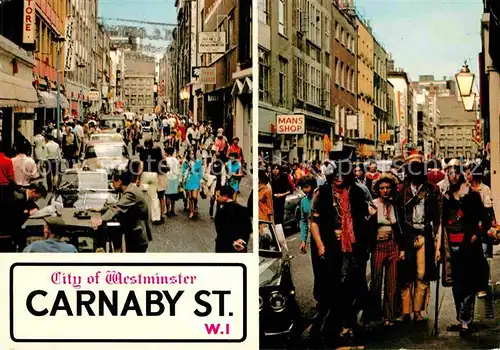 AK / Ansichtskarte Westminster London City Carnaby Street and its Frequentors
