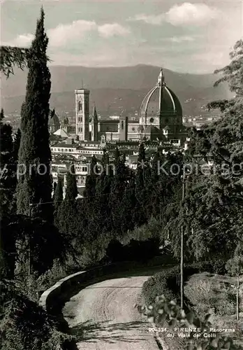 AK / Ansichtskarte Firenze Toscana Panorama dal Viale del Colli Cattedrale Kat. Firenze