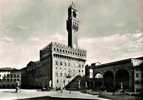 AK / Ansichtskarte Firenze Toscana Piazza della Signoria Monumento Kat. Firenze