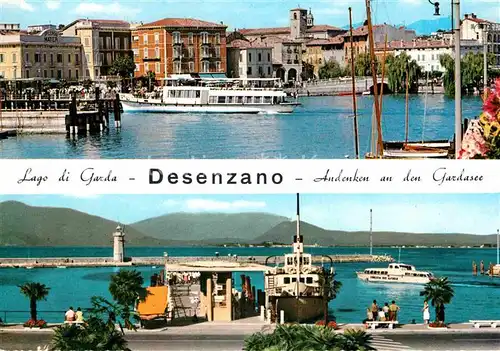 AK / Ansichtskarte Desenzano Lago di Garda Ansicht vom Hafen Bootsanleger Gardasee Kat. Desenzano del Garda