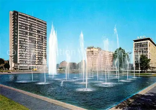 AK / Ansichtskarte Berlin Ernst Reuter Platz Wasserspiele Telefunken Hochhaus Kat. Berlin