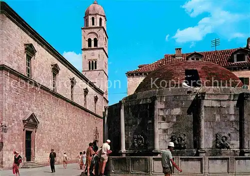 AK / Ansichtskarte Dubrovnik Ragusa Samostan Franjevaca sa Onofrijevom Cesmom Kloster Brunnen Kat. Dubrovnik