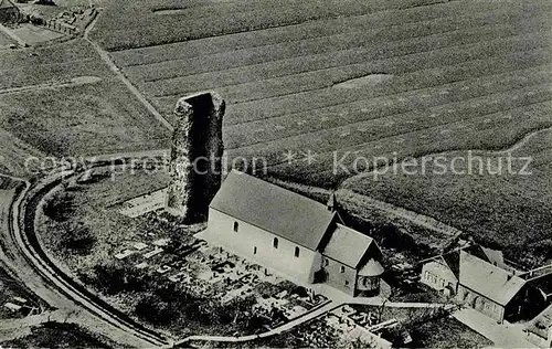 AK / Ansichtskarte Pellworm Fliegeraufnahme Alte Kirche Kat. Pellworm