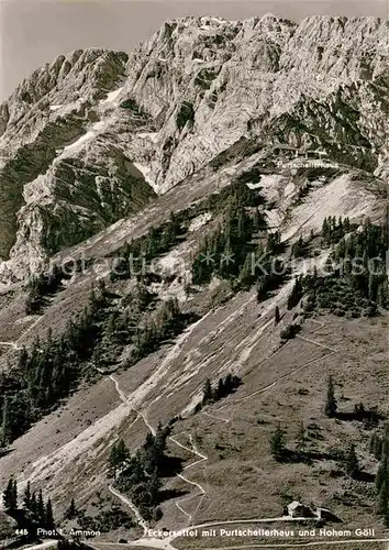 AK / Ansichtskarte Purtscheller Haus mit Eckersattel und Hohem Goell Kat. Berchtesgaden