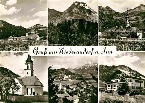 AK / Ansichtskarte Niederaudorf Teilansichten Kirche Kat. Oberaudorf