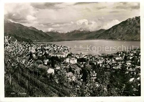 AK / Ansichtskarte Locarno Lago Maggiore Panorama Alpen