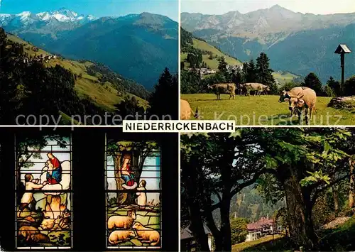 AK / Ansichtskarte Niederrickenbach Brisen mit Haldigrat und Gnadenbild Maria Rickenbach Kat. Niederrickenbach