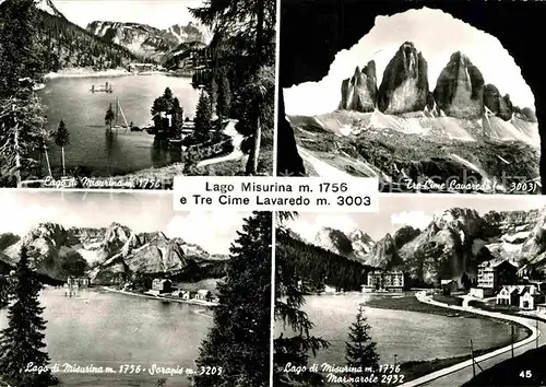 AK / Ansichtskarte Misurina Lago Tre Cime Lavaredo Panorama  Kat. Italien