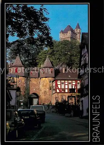 AK / Ansichtskarte Braunfels Marktplatz mit Unterer Pforte Schloss Kat. Braunfels