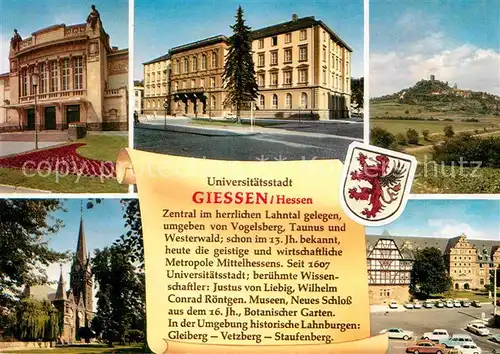 AK / Ansichtskarte Giessen Lahn Universitaet Kirche Platz Kat. Giessen