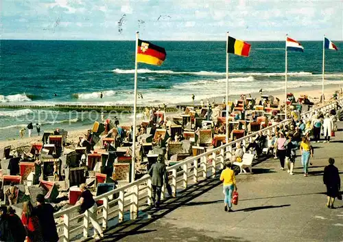 AK / Ansichtskarte Westerland Sylt Strandpromenade Kat. Westerland