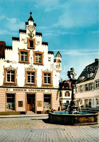 AK / Ansichtskarte Offenburg Fischmarkt Hirsch Apotheke Kat. Offenburg