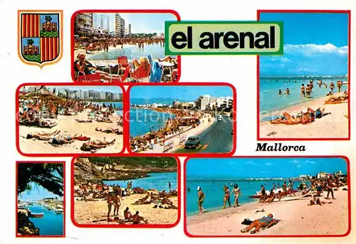 AK / Ansichtskarte El Arenal Mallorca Strand Bucht Promenade Hafen Kat. S Arenal