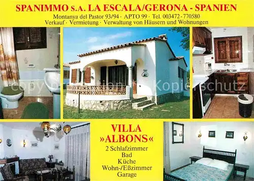 AK / Ansichtskarte La Escala Costa Brava Villa Albons Kat. Spanien