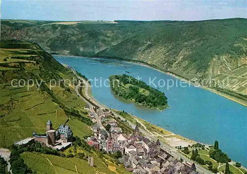 AK / Ansichtskarte Bacharach Rhein Fliegeraufnahme Kat. Bacharach