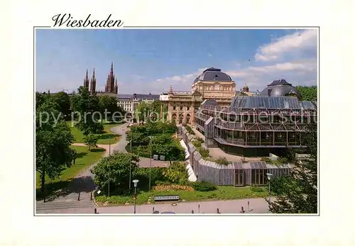 AK / Ansichtskarte Wiesbaden Stadttheater Marktkirche Kat. Wiesbaden