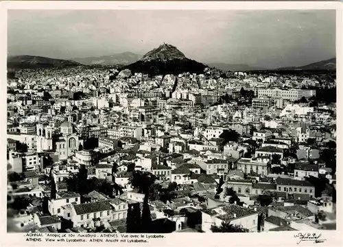 AK / Ansichtskarte Athen Griechenland Panorama mit Lykabettus Kat. 