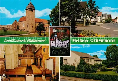 AK / Ansichtskarte Germerode Kirche Ortspartie Haus des Gastes Luftkurort Kat. Meissner