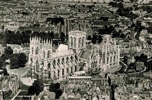 AK / Ansichtskarte York UK Minster aerial view Kat. York