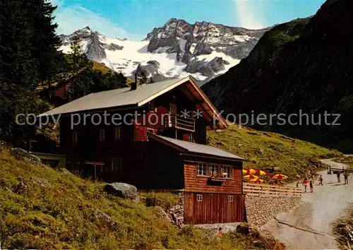 AK / Ansichtskarte Mayrhofen Zillertal Alpengasthaus Gruene Wand Huette mit Kasseler Spitze Keilbachspitze Stillupptal Kat. Mayrhofen