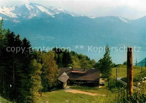 AK / Ansichtskarte Obergschwend Ferienlagerhaus mit Vierwaldstaettersee und Klewenalp Kat. Bad Hindelang
