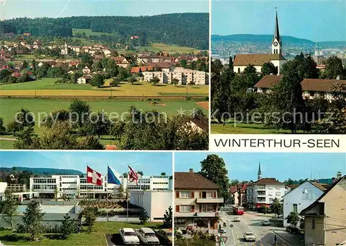 AK / Ansichtskarte Winterthur ZH Panorama Kirche Stadtmotive