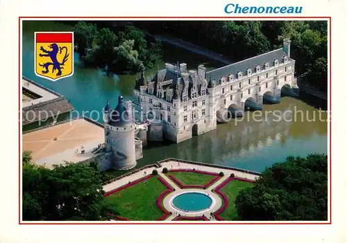 AK / Ansichtskarte Chenonceaux Indre et Loire Chateaux de la Loire Fliegeraufnahme Kat. Chenonceaux