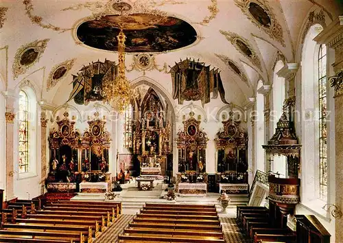 AK / Ansichtskarte Appenzell IR Pfarrkirche innen Kat. Appenzell