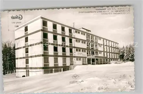 AK / Ansichtskarte Hoheleye Sanatorium Winter Kat. Winterberg