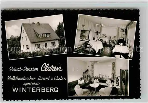 AK / Ansichtskarte Winterberg Hochsauerland Privatpension Claren  Kat. Winterberg