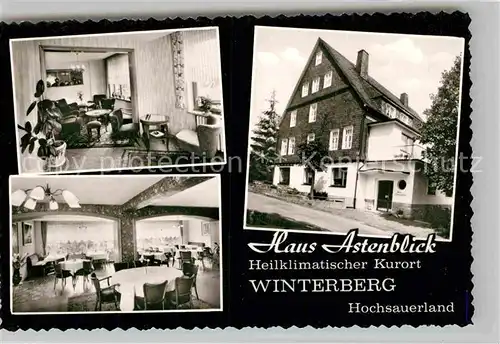 AK / Ansichtskarte Winterberg Hochsauerland Haus Astenblick  Kat. Winterberg