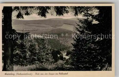 AK / Ansichtskarte Winterberg Hochsauerland Nuhnetal Kat. Winterberg