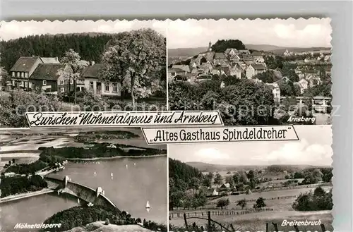 AK / Ansichtskarte Breitenbruch Arnsberg Altes Gasthaus Spindeldreher Moehnetalsperre  Kat. Arnsberg