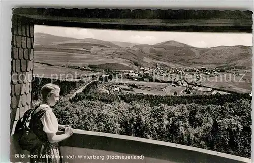 AK / Ansichtskarte Winterberg Hochsauerland Blick vom Astenturm Kat. Winterberg