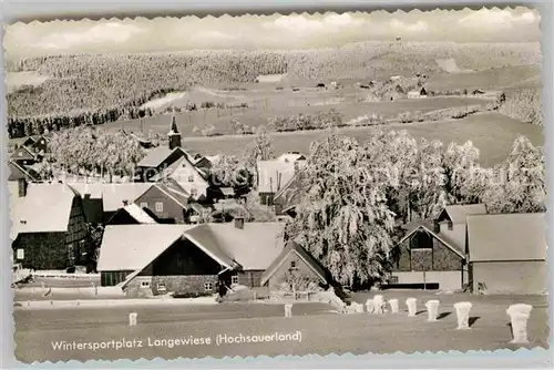 AK / Ansichtskarte Langewiese Winterlandschaft Kat. Winterberg