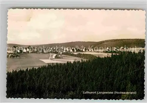 AK / Ansichtskarte Langewiese Panorama Kat. Winterberg