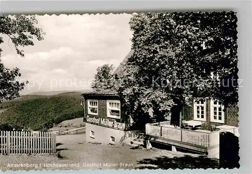 AK / Ansichtskarte Altastenberg Gasthof Mueller Braun Kat. Winterberg