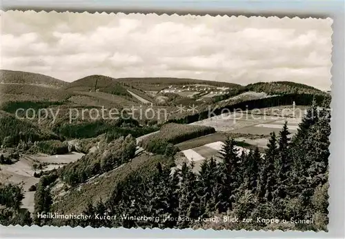 AK / Ansichtskarte Winterberg Hochsauerland Blick zur Kappe und Schnell Kat. Winterberg