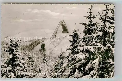 AK / Ansichtskarte Winterberg Hochsauerland Sankt Georg Sprungschanze Winter Kat. Winterberg