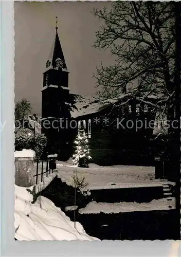AK / Ansichtskarte Niedersfeld Kirche Winter Kat. Winterberg