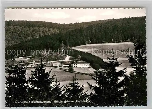 AK / Ansichtskarte Niedersfeld Erholungsheim Harpen Kat. Winterberg