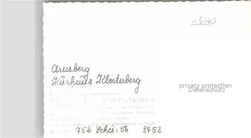 AK / Ansichtskarte Arnsberg Westfalen Kurhaus Klosterberg Kat. Arnsberg