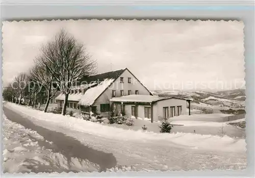 AK / Ansichtskarte Winterberg Hochsauerland Muetterkurheim Haus Sauerland Winter Kat. Winterberg