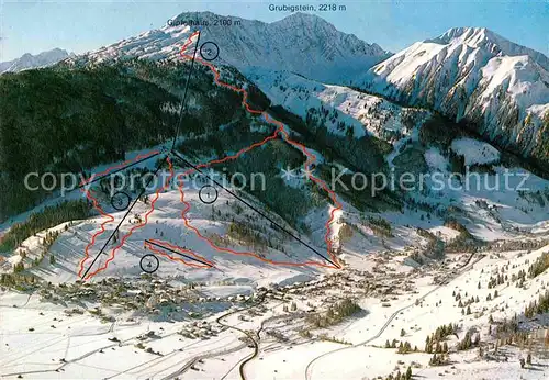AK / Ansichtskarte Lermoos Tirol Wintersportort Alpen Skipisten Fliegeraufnahme Kat. Lermoos