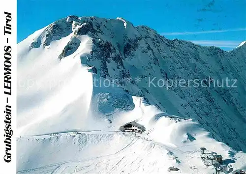 AK / Ansichtskarte Lermoos Tirol Hoehenskigebiet im Ausserfern Grubigsteinhaus Gebirgspanorama Fliegeraufnahme Kat. Lermoos