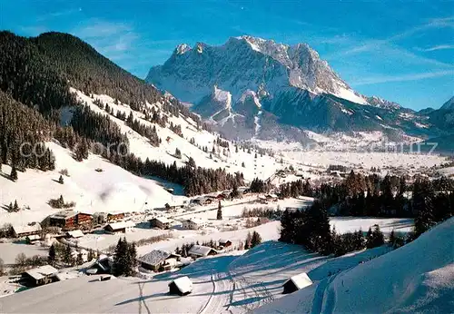 AK / Ansichtskarte Gries Lermoos Tirol gegen Zugspitze Wettersteingebirge